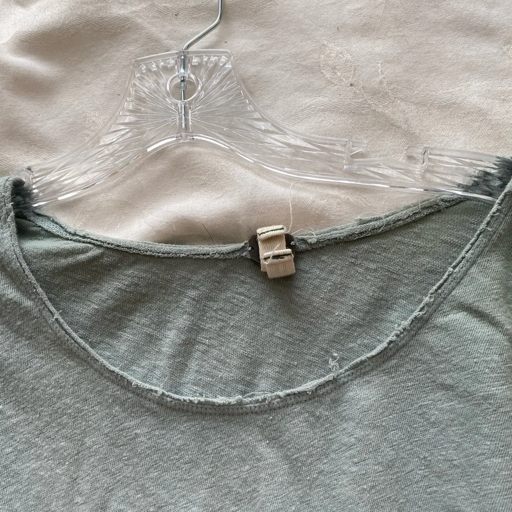 FREE PEOPLE Starry Night Dip Dye Ombre Linen Top S